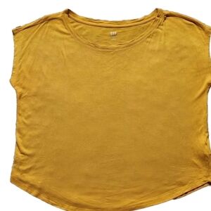 GAP short sleeve dolman lux T Size Large Color is called rugby gold
